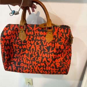 Louis Vuitton Stephen Sprouce Graffiti speedy